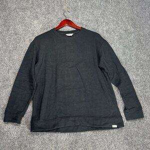 Orvis Sweatshirt Womens Small Classic Collection Black Stretch Pullover Logo